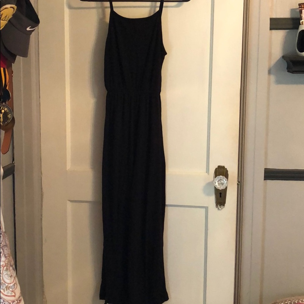 Black midi jumpsuit